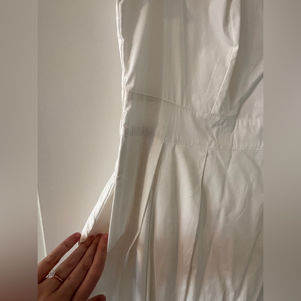 NWOT Casual White Sleeveless Dress - Cotton bride - Picture 3 of 7